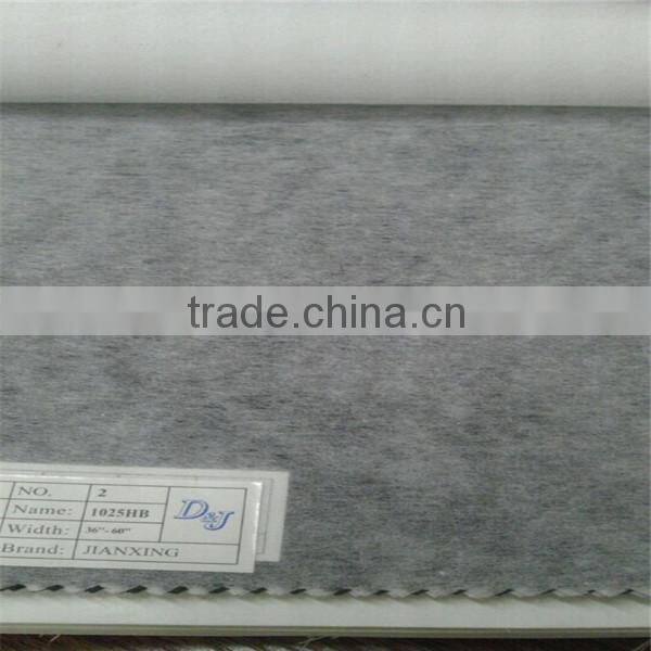 Polyester non-woven interlining soft hand feeling