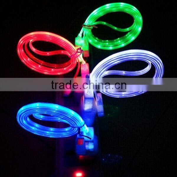 2014 hot led micro usb cable new product new gadgets with led light from china supplier