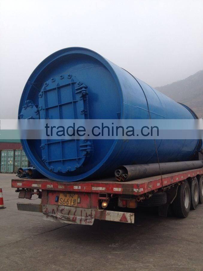 waste plastic refining to oil equipment with vertical condensers