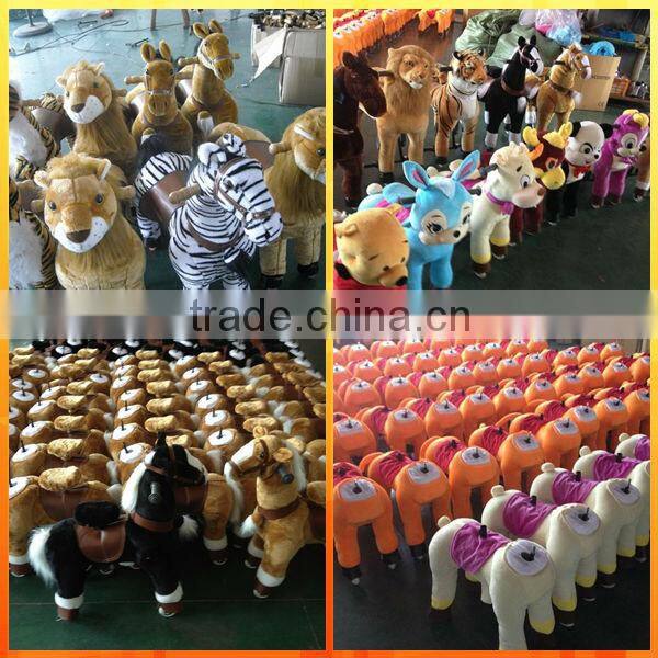 HI wholesale plush Kids Riding animal horse toy for kids with EN71
