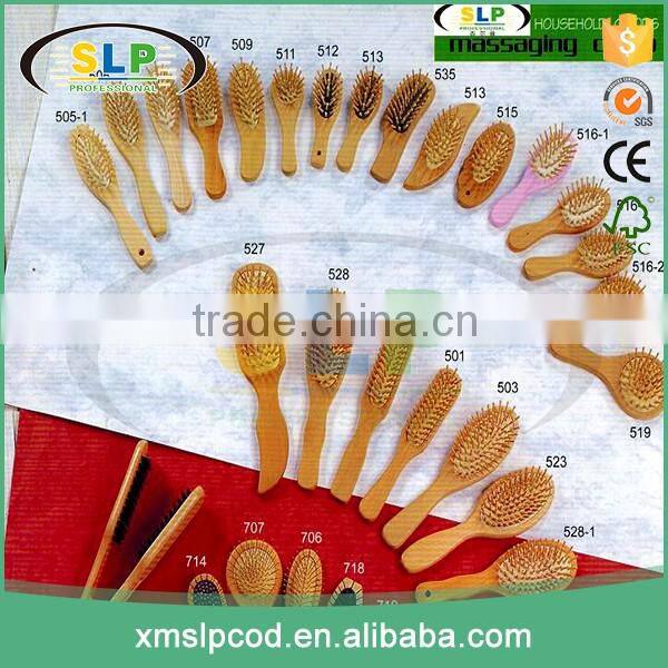 TOP QUALITY wooden hair massager brush comb Natural Wood Beaded Massage Hair Combs