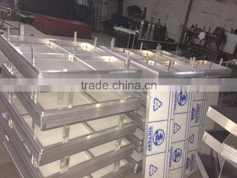 Transparent clear lighting white acrylic glass wedding stage platform