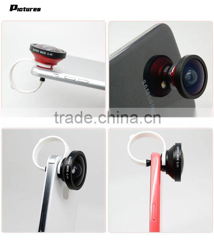 Universal clip 0.4x super wide angle lens for iphone
