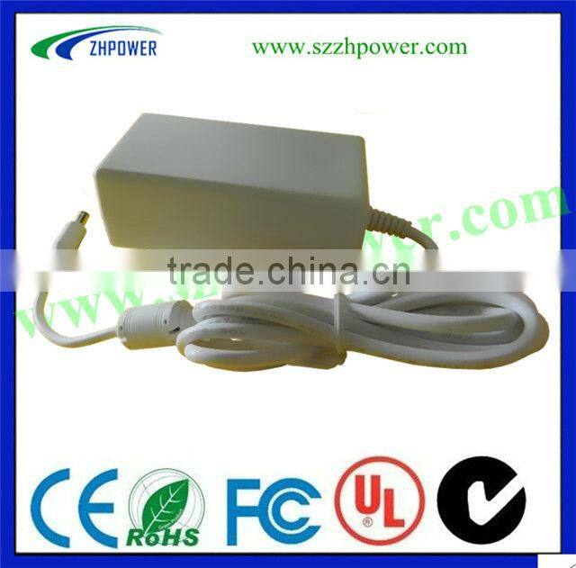 6v 1000ma battery charger EU.AU. white (colour) pass UL.KC.FCC.SAA.for LED monitor,POS,CCTV camera