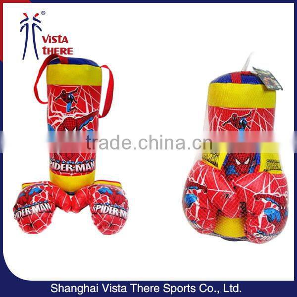 spiderman boxing gloves punching bag set for kid