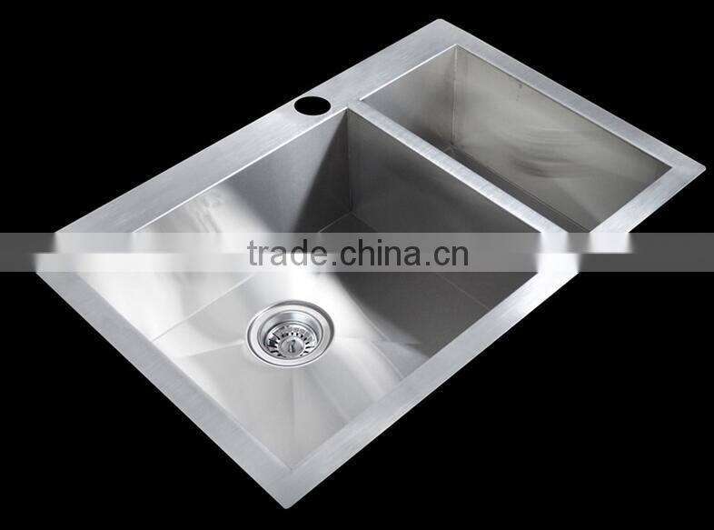 Topmount 304 Steel Single Bowl Handmade Kitchen Sink