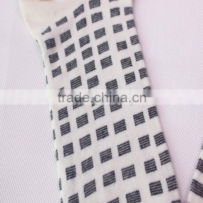 In Stock White Black Pattern 168N 100% Cotton Socks