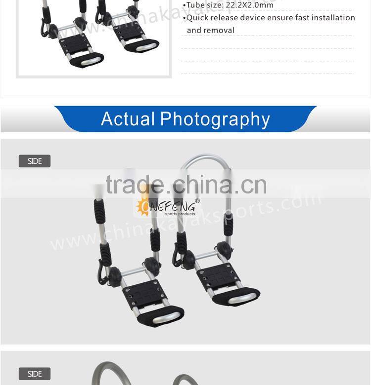 Foldable aluminum kayak rack carrier