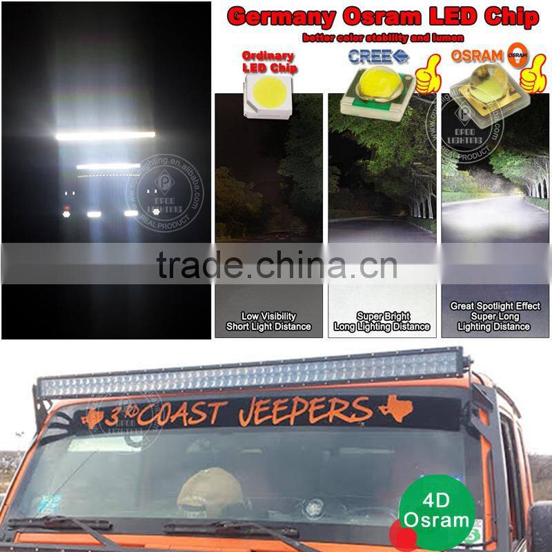 OSRAM 4d led light bar, Curved straight Hyper spot osram 4d led light bar