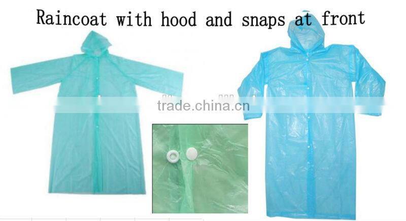 disposable plastic transparent raincoat
