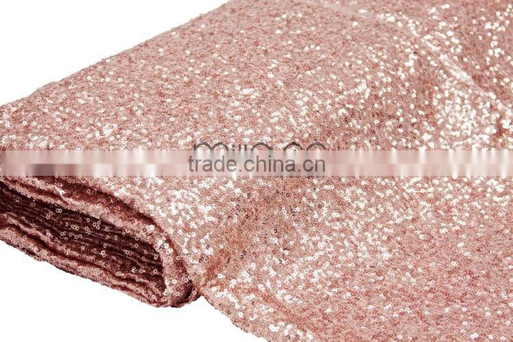 Black sequin 120" round tablecloth