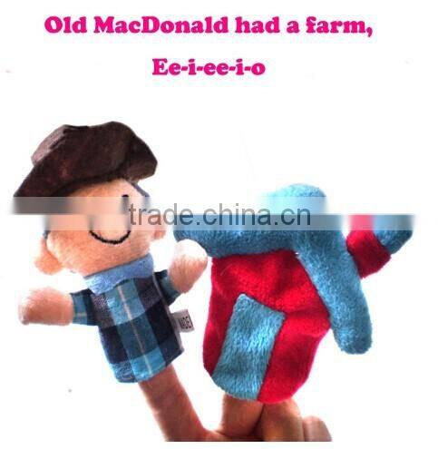 The Nursery Rhyme Finger Puppets "Old Macdonald Had A Farm" Baby Toys For Children JPtoys140704