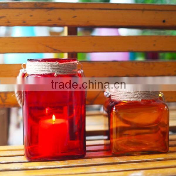 LFGB product large glass candle jars wholesale for home decoration