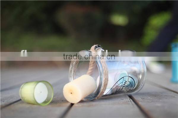 flowersea hot selling decor home colorful large candle holder glass jar