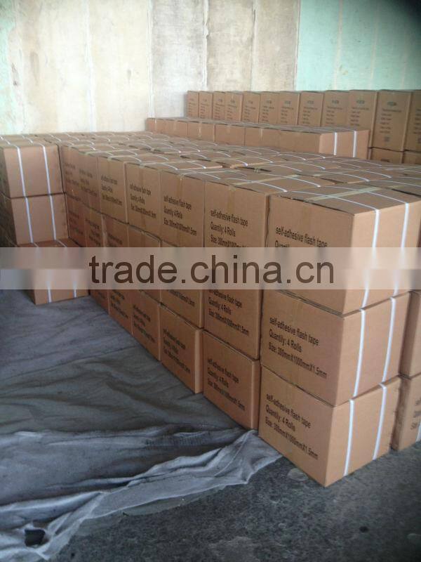 foil self adhesive flashing asphalt waterproof roof tape/band