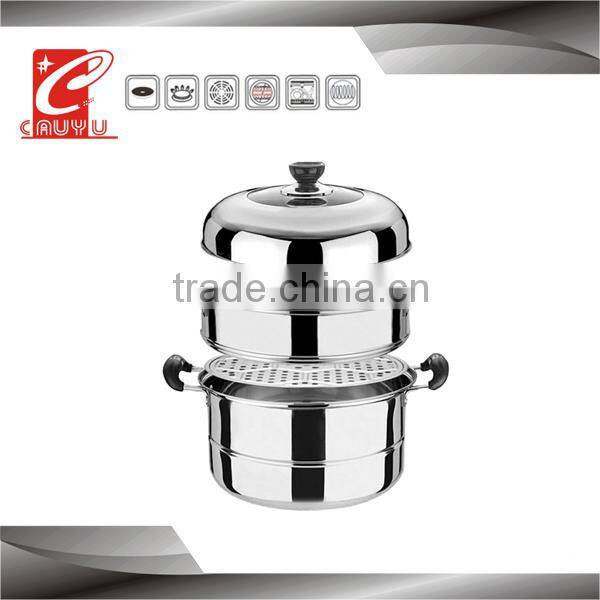 Stainless steel high quality steamer with bakelite handle