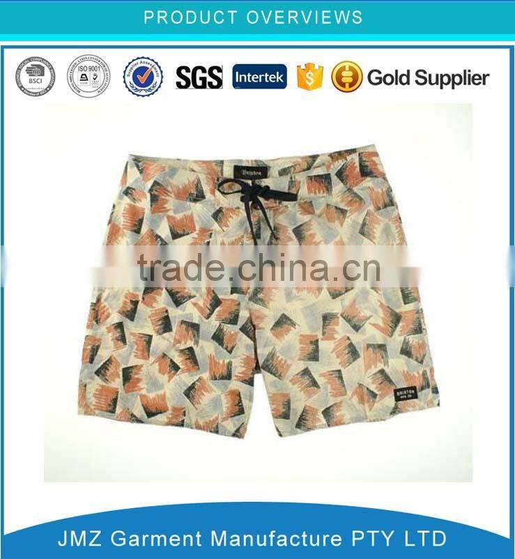 Wholesale polyester man board short print beach shorts China factory