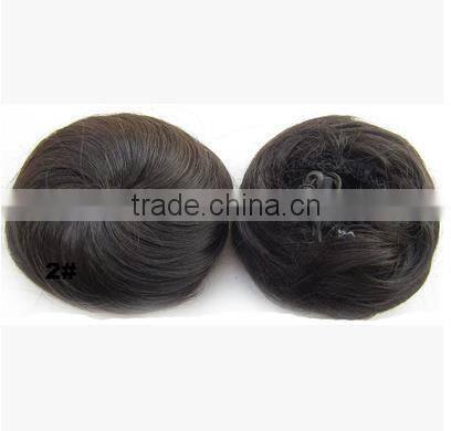 New style hair bun Chignon Ponytail Drawstring Hairpieces Color Black #1