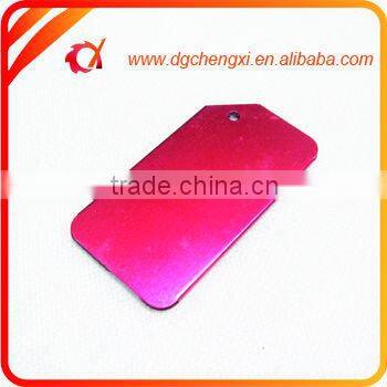 2015 Wholesale Stylish aluminum silver color Airplane Luggage Tags