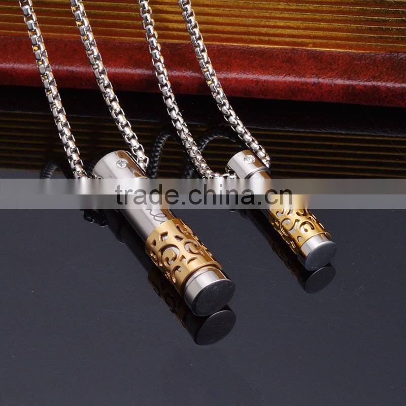 Wholesale women multicolor aroma pendant for essential oil in 316L stainless steel perfume pendant