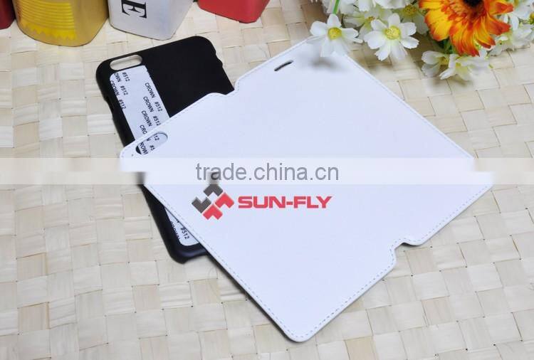 NEW Leather case for iphone 6 plus 3d sublimation film leather cover for iphone 6 plus case