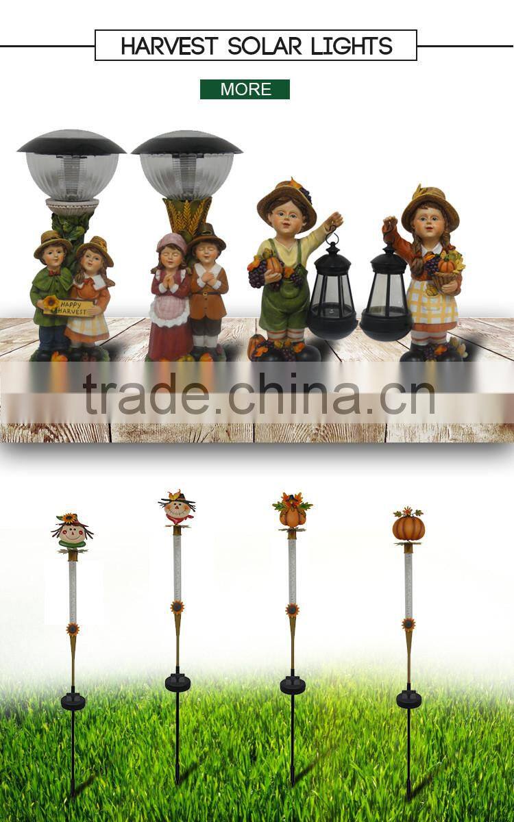 Deft Design Children Harvest Garden Light Lantern Outdoor Solar Sensor Light Solar Home Light