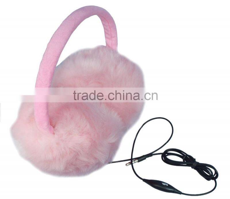 fur headphones free sample earmuff music headphones
