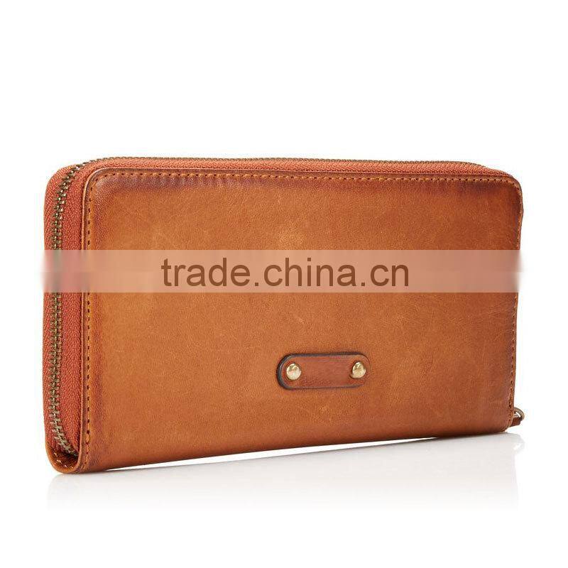 New arrival lady long wallet , ladies clutch bag genuine cowhide leather women purse