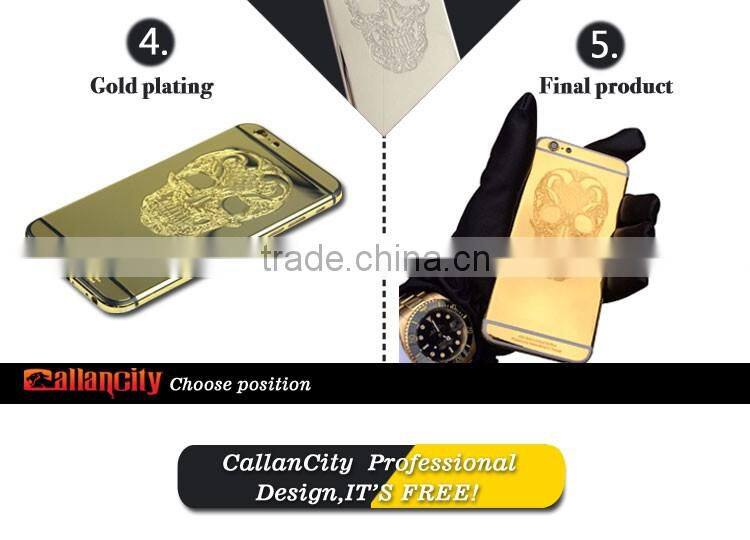for iphone 5 24k gold plating back cover
