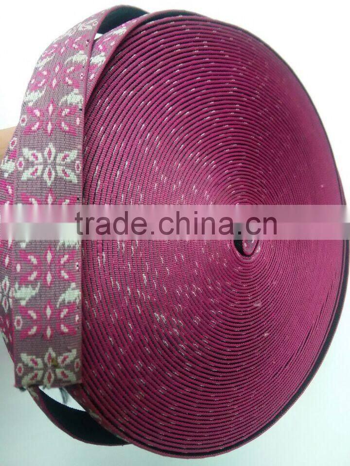 Wholesale polyester strap jacquard ribbon waterproof webbing