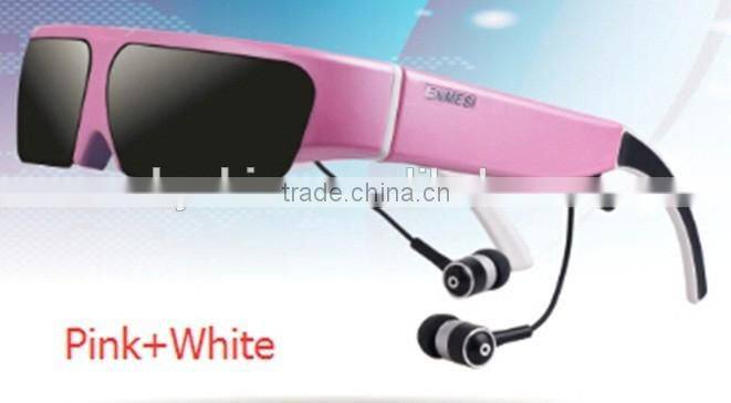 2015 new 3D Smart Video Glass E6-12 support MP1,MP2,MP3,WMA,OGG,AAC,M4A,FLAC,APE,AC3,AMR,DTS,RA,WAV etc