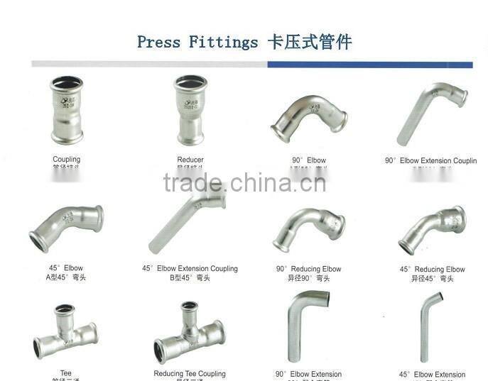 Stainless Steel Fittings for Pipe Connection