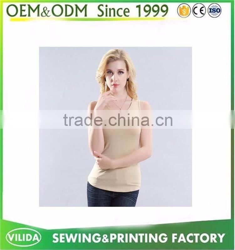 Bulk Fitness Bodybuilding Tank Top Bamboo Fiber Cotton Plain Custom Women Grey Tank Top OEM