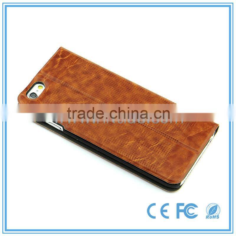 Hot-selling Wallet PU Leather Phone Case For Iphone 6 Magnet Inside