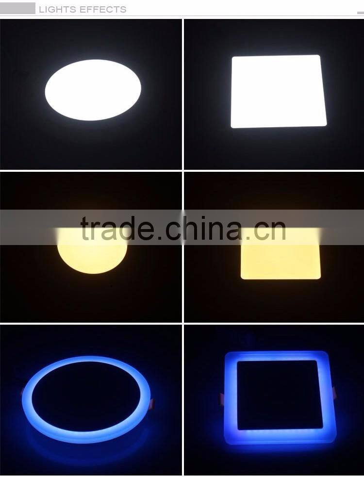 New Design 3 Modes Round Square recessed led Panel Down Light 16W