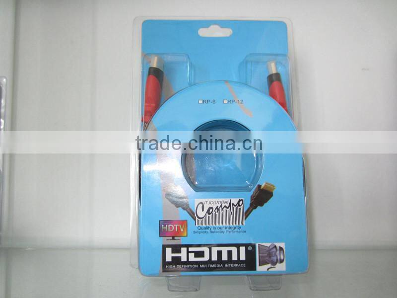 Gold plated pure copper conductor 5.5mm outer sheath hdmi cord for netflix from vertified Factory