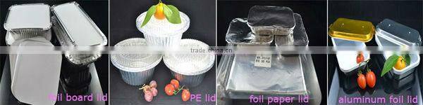 9" aluminum foil oblong food container