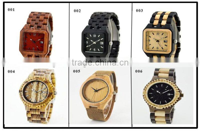 Eco-friendly Zebra wood watch with customer 's design logo