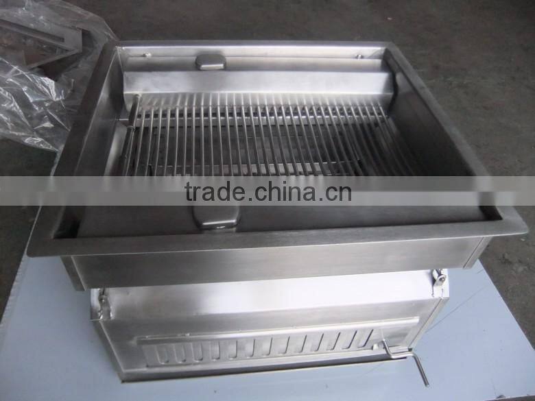 Out Door Portable Stainless Steel Charcoal Barbecue Grill and Oven