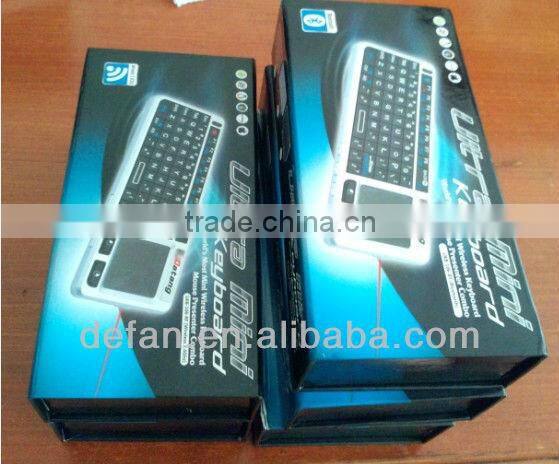 Factory Price 2.4Ghz Mini Wireless Keyboard for Android with IR Remote