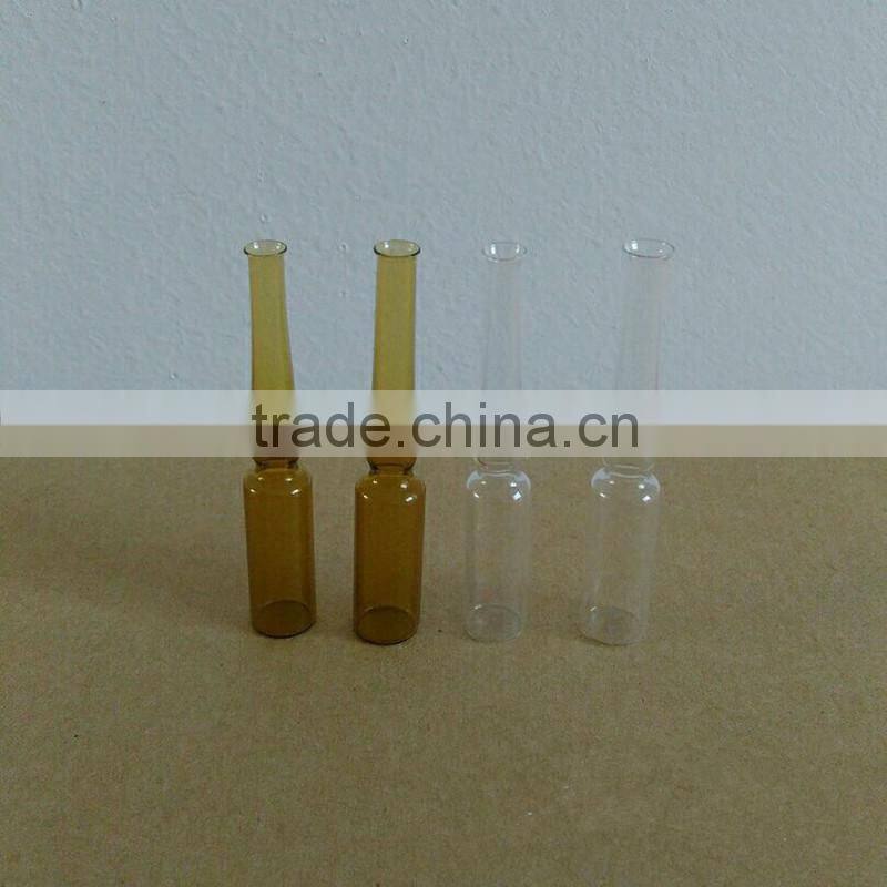 China glass manufacturer 1ml Clear Type B Glass Ampoule for pharmaceutical packaging