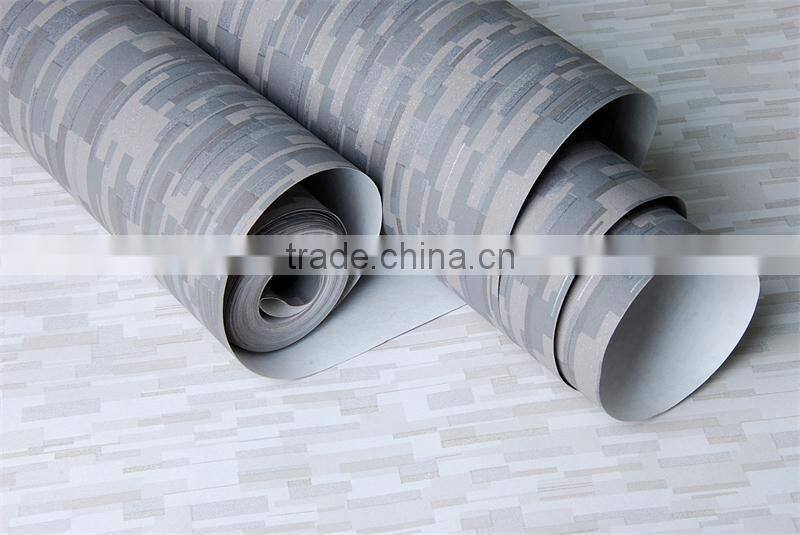 new Non-woven decorative silver mosaic wallpaper