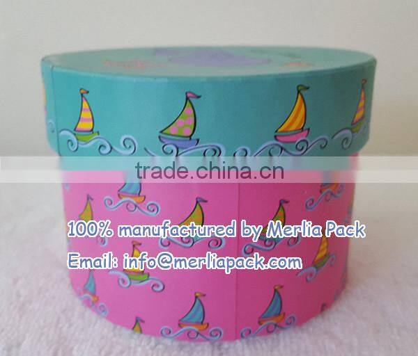 Multi Purpose Gift Boxes Baby Soap Box Tarts Cookie Packaging Round Circle Box