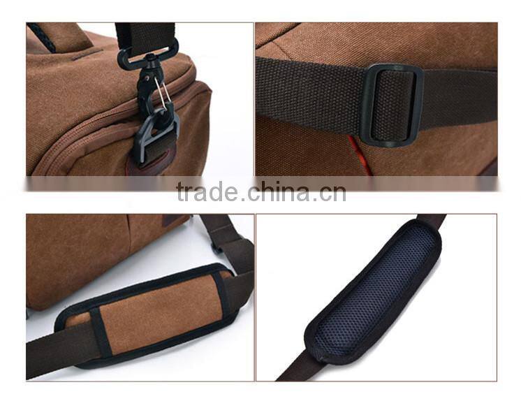 2015 new design outdoor canvas camera shoulder bag dslr camera bag