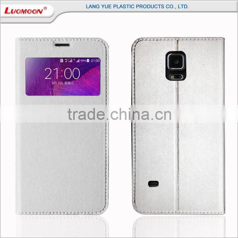 For samsung galaxy note 4 window view flip cover case