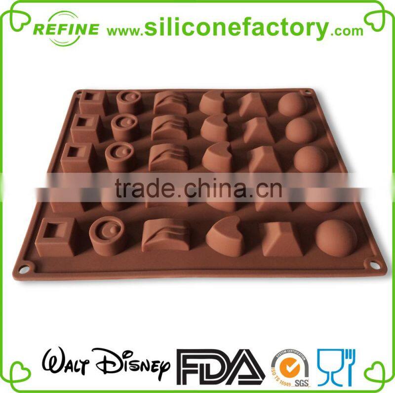 Hot selling! classic multi-shape silicone chocolate making mould