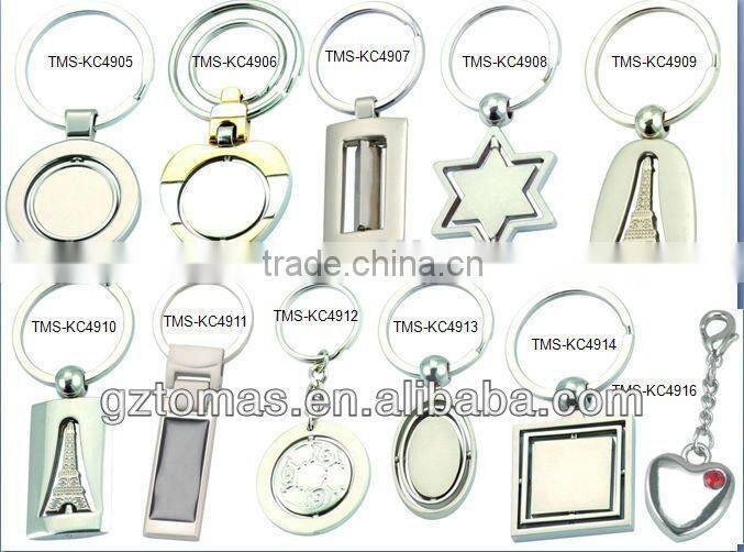 Hot sale Brand OEM round shaped custom metal keychain