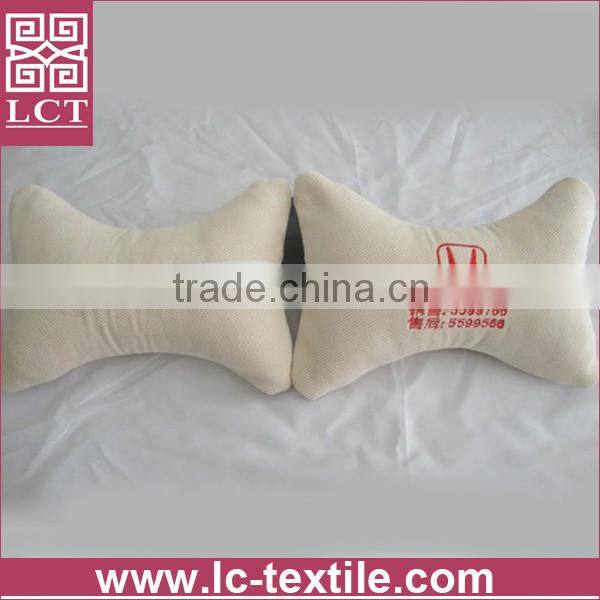 wholesale simple design Made of 100% polyester fiber embroidery cheap neck pillow for honda 4s shop(LCTP0131)