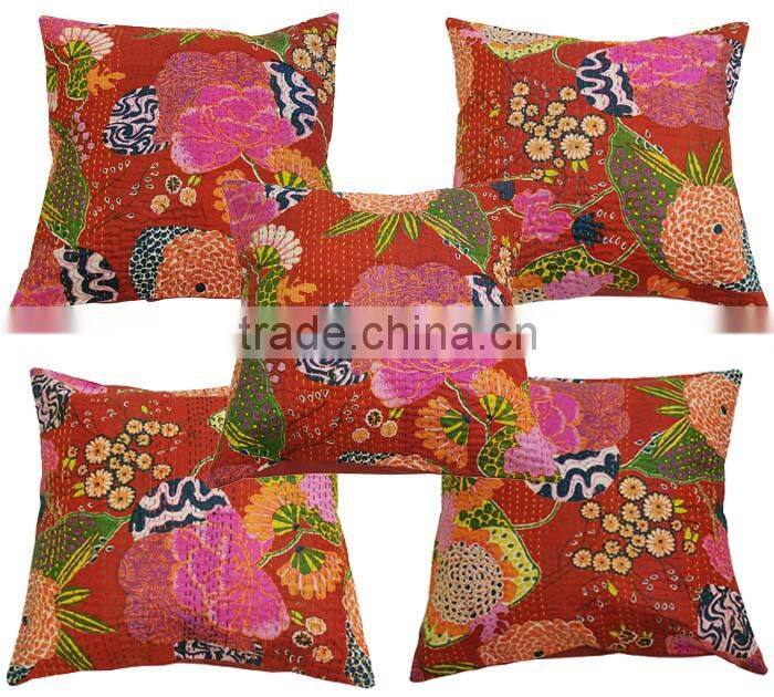 Kantha Cushion Covers Design Pattern