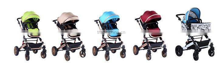 easy folding baby stroller pram 3 in 1 baby stroller with alluminum frame